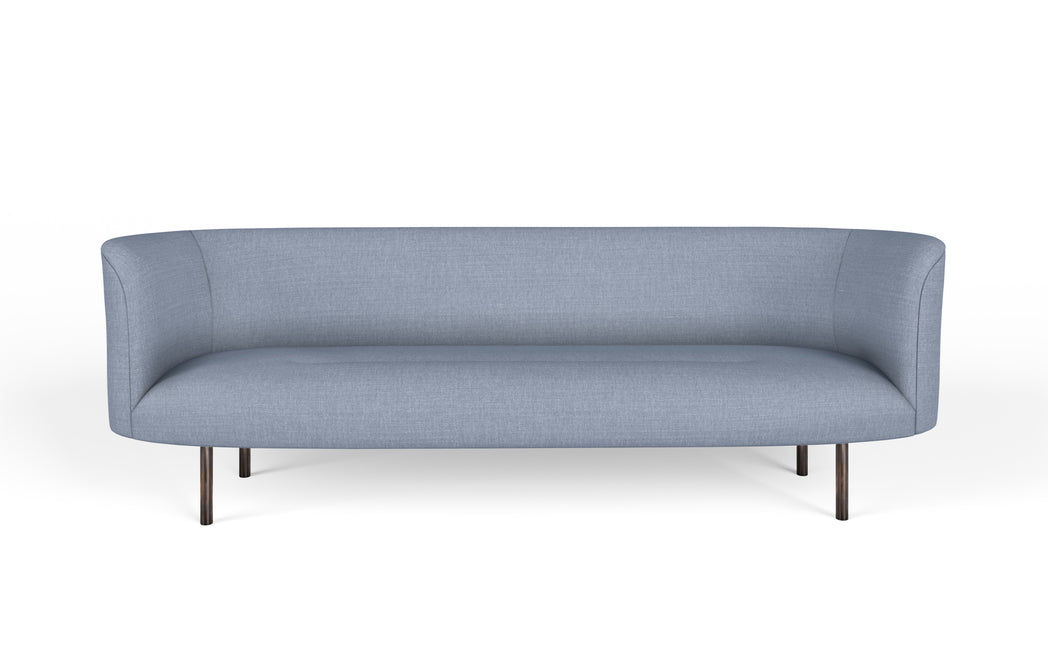 Continuous three seat sofa fixed seat by FaudetHarrison for SCP