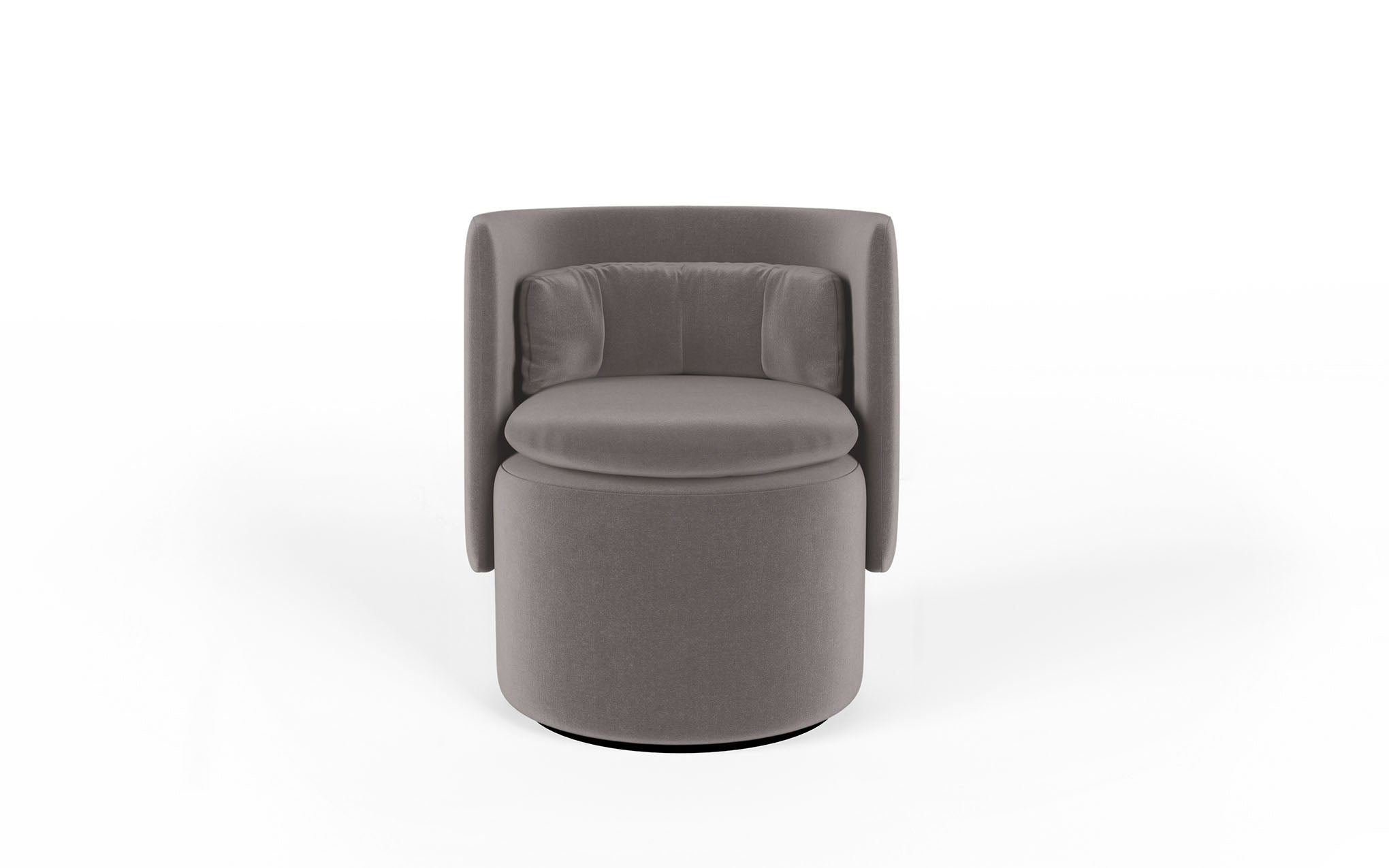 Group cocktail chair with fixed base