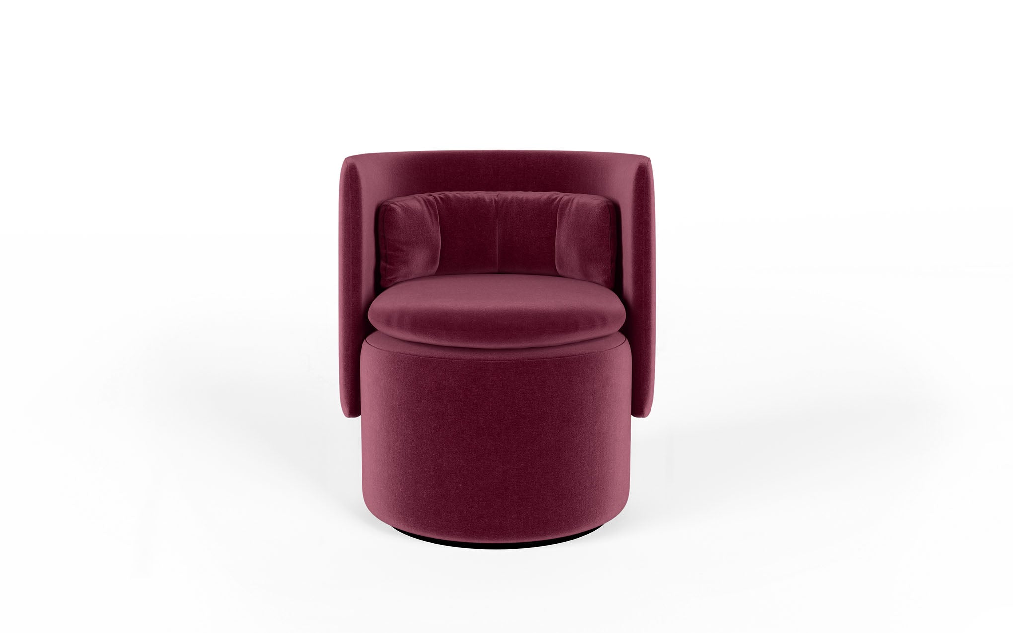 Group cocktail chair with swivel base