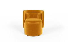 Group cocktail chair with swivel base