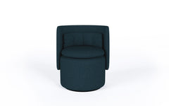 Group cocktail chair with swivel base