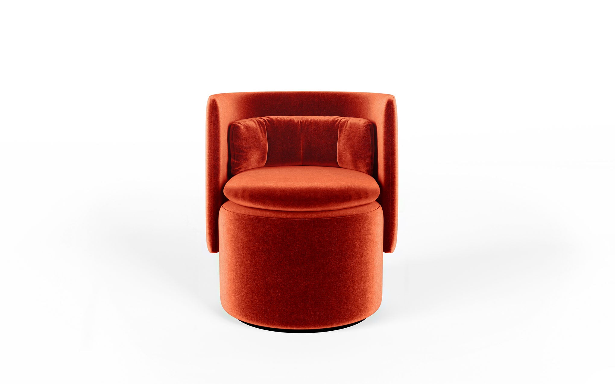 Group cocktail chair with fixed base