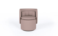 Group cocktail chair with fixed base