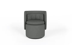 Group cocktail chair with swivel base