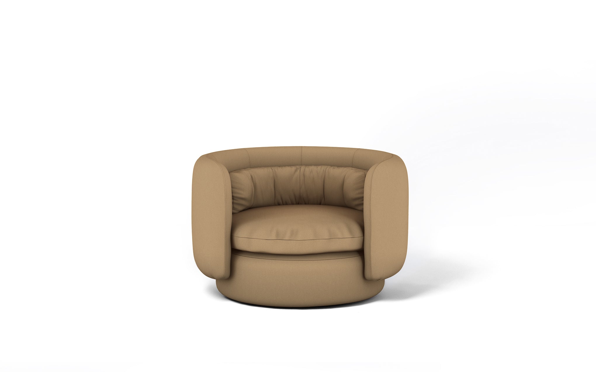 Group armchair with swivel base - informal