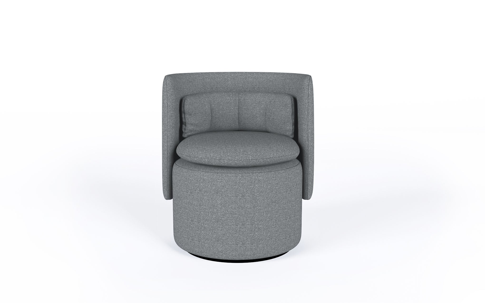 Group cocktail chair with fixed base