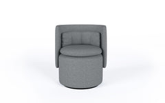 Group cocktail chair with fixed base