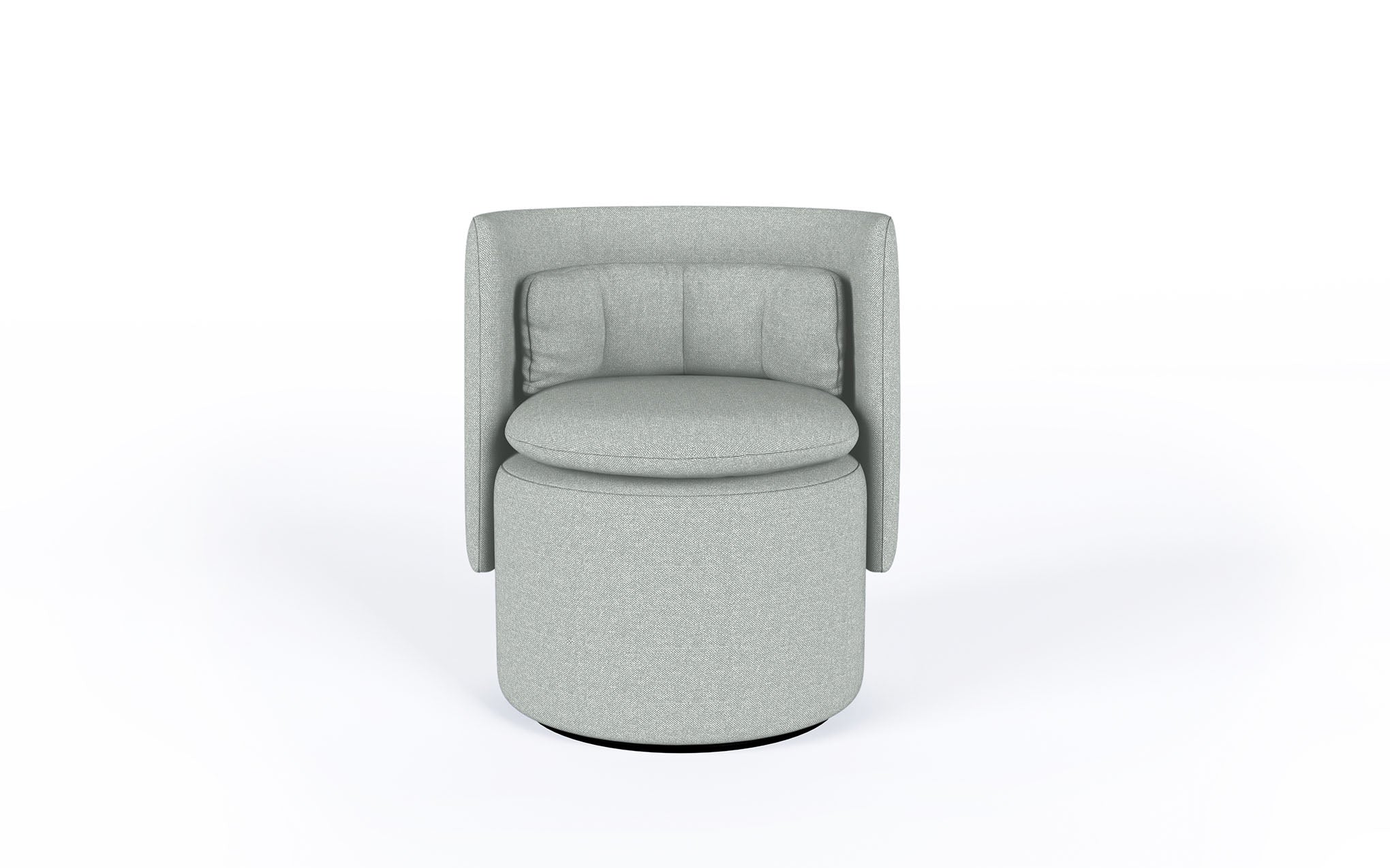 Group cocktail chair with swivel base