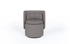 Group cocktail chair with swivel base