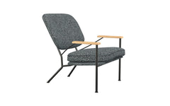 Orlando armchair with oak arms