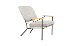 Orlando armchair with oak arms