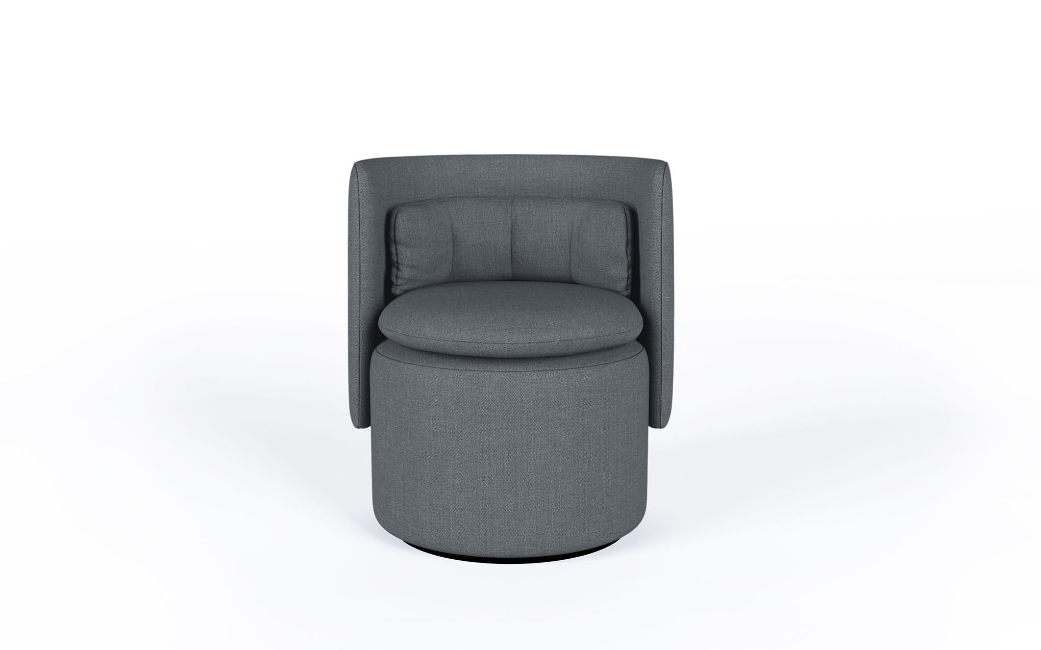 Group cocktail chair with swivel base