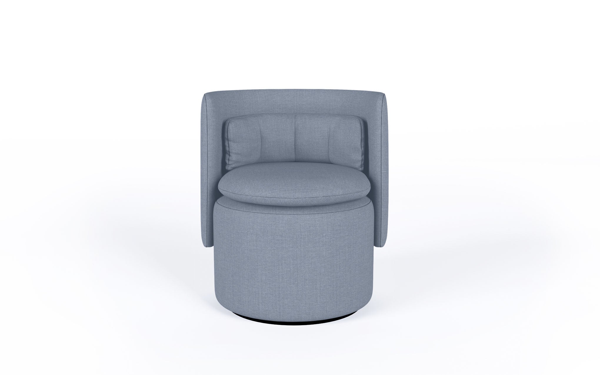 Group cocktail chair with swivel base