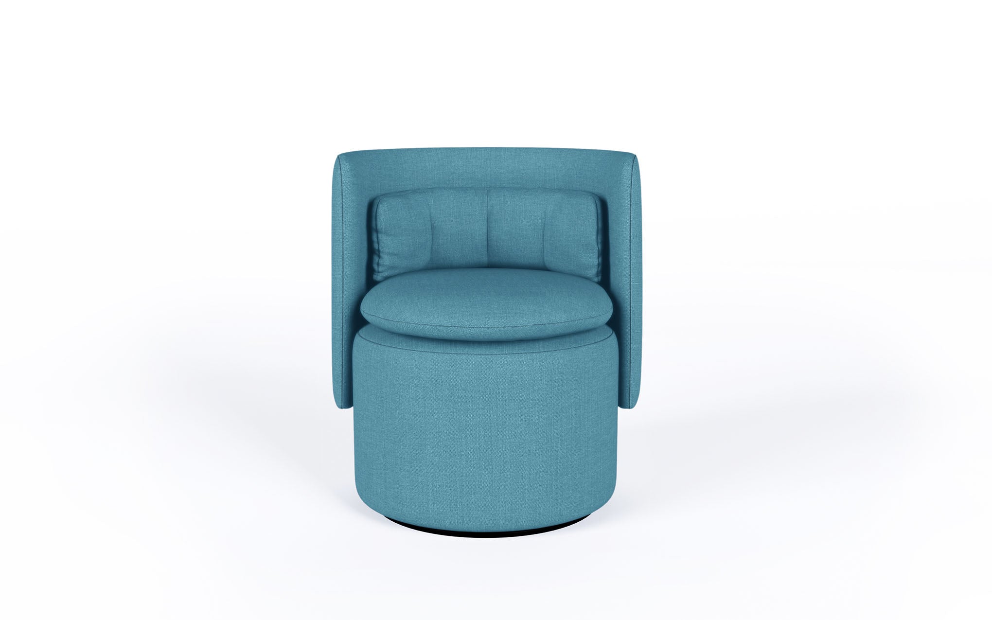 Group cocktail chair with swivel base