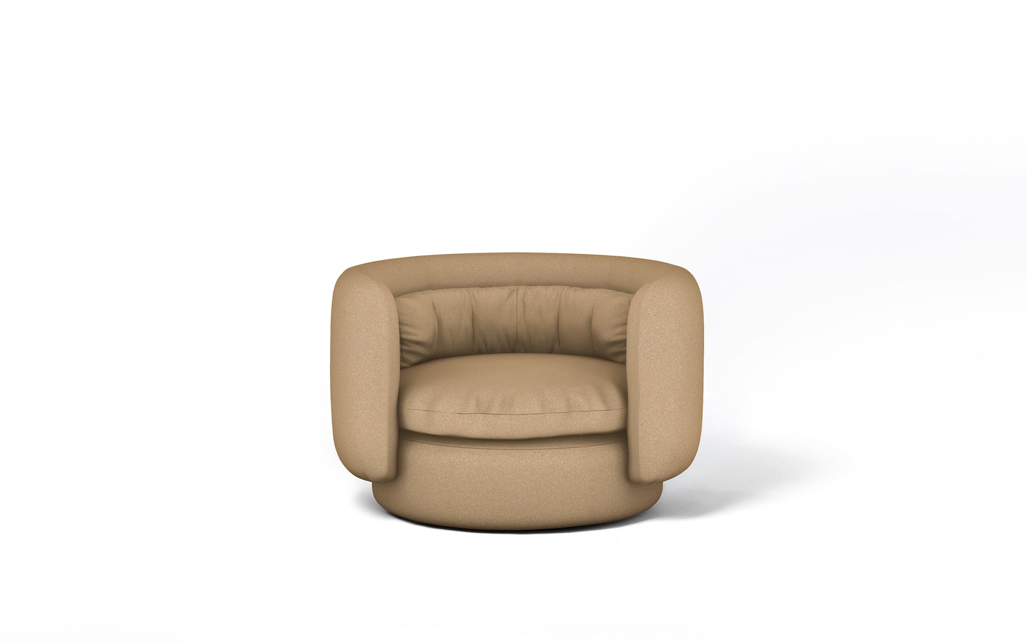 Group armchair with swivel base - informal