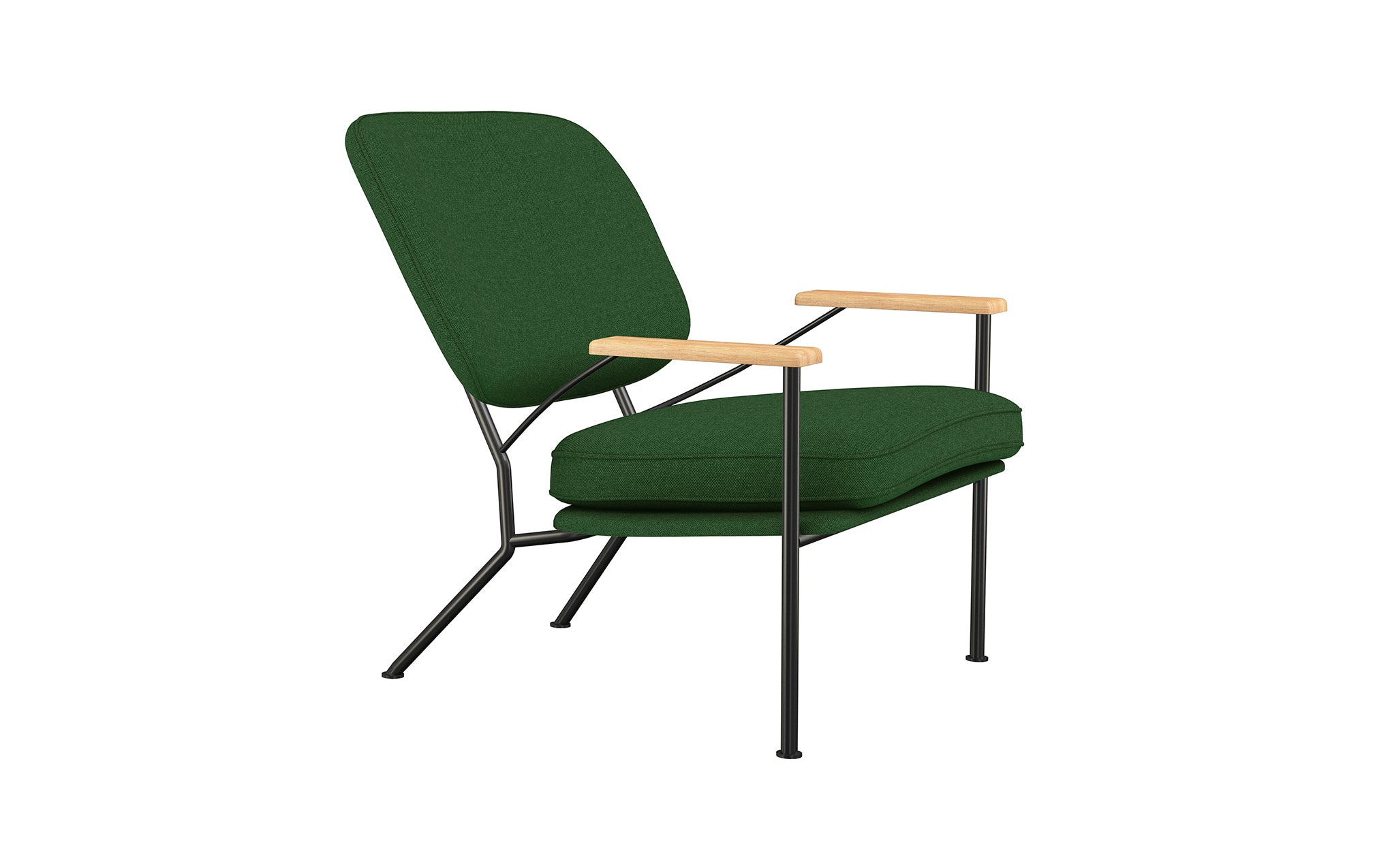 Orlando armchair with oak arms