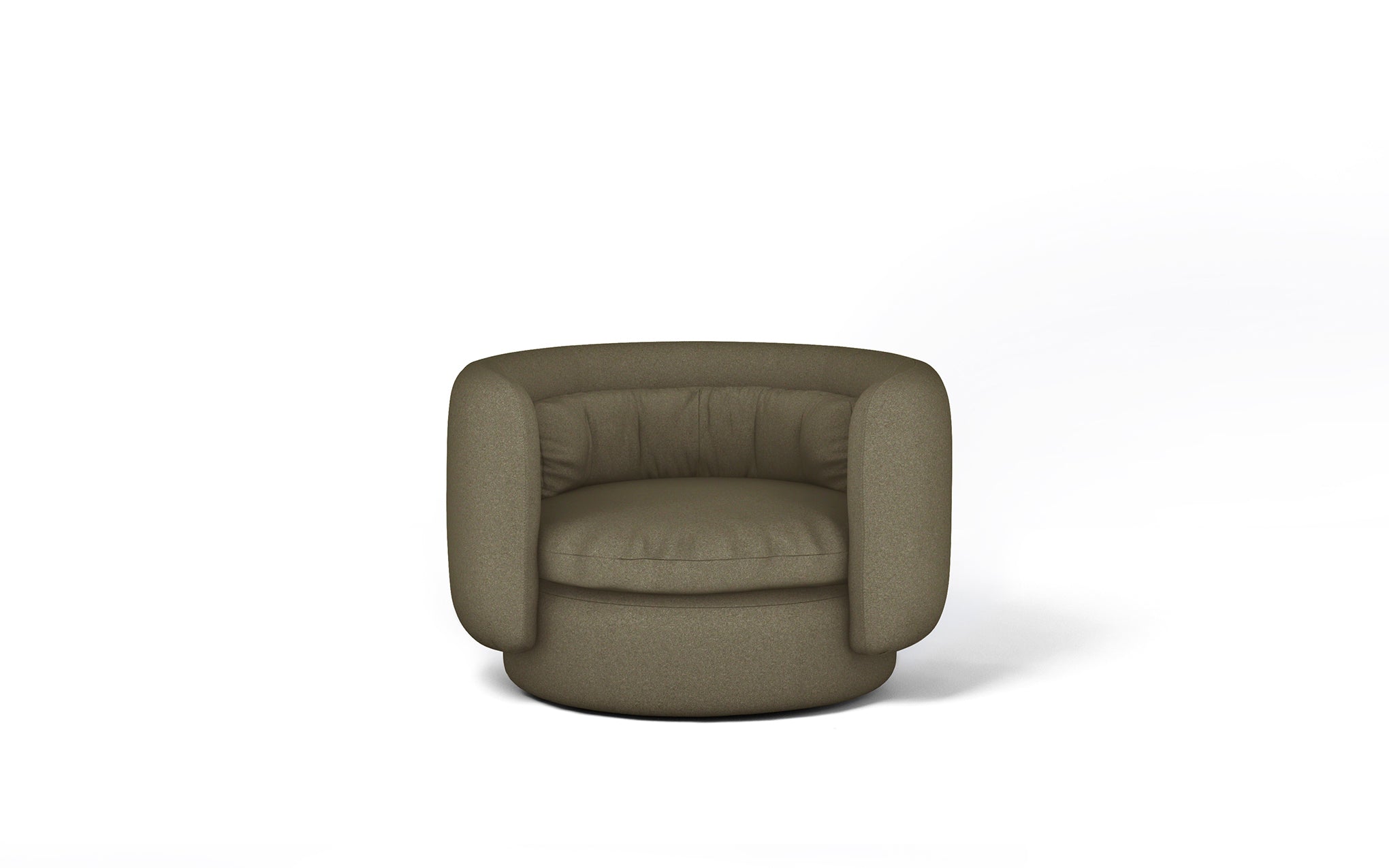 Group armchair with swivel base - informal