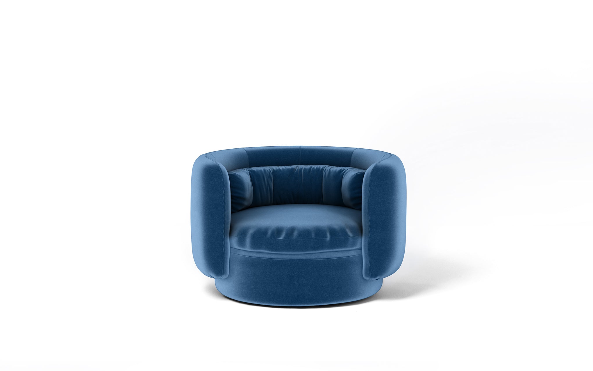 Group armchair with swivel base - informal