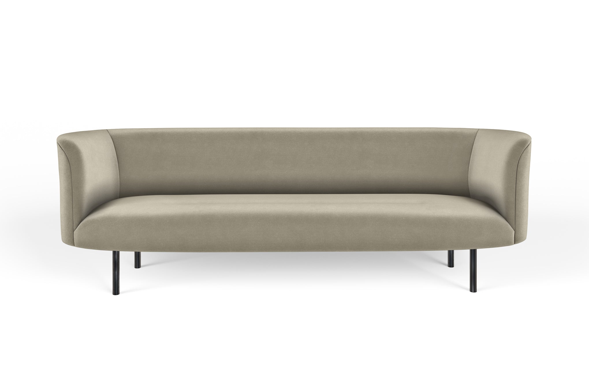 Continuous three seat sofa - sprung seat