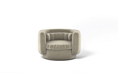 Group armchair with swivel base - informal