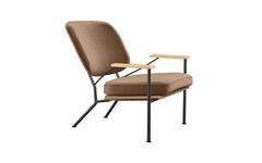 Orlando armchair with oak arms