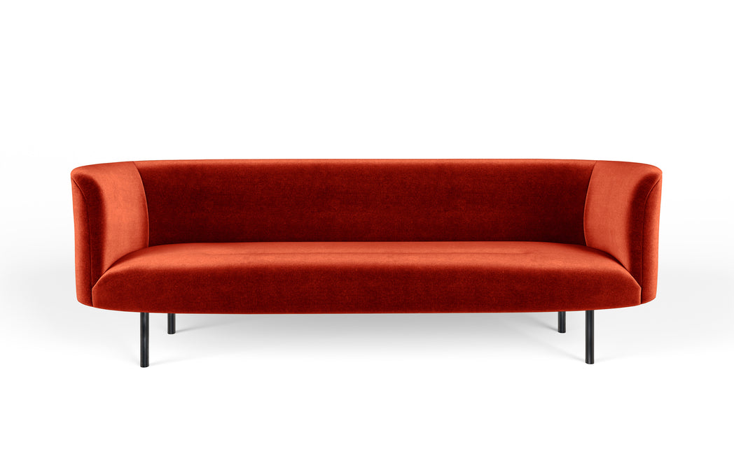 Continuous three seat sofa sprung seat by FaudetHarrison for SCP