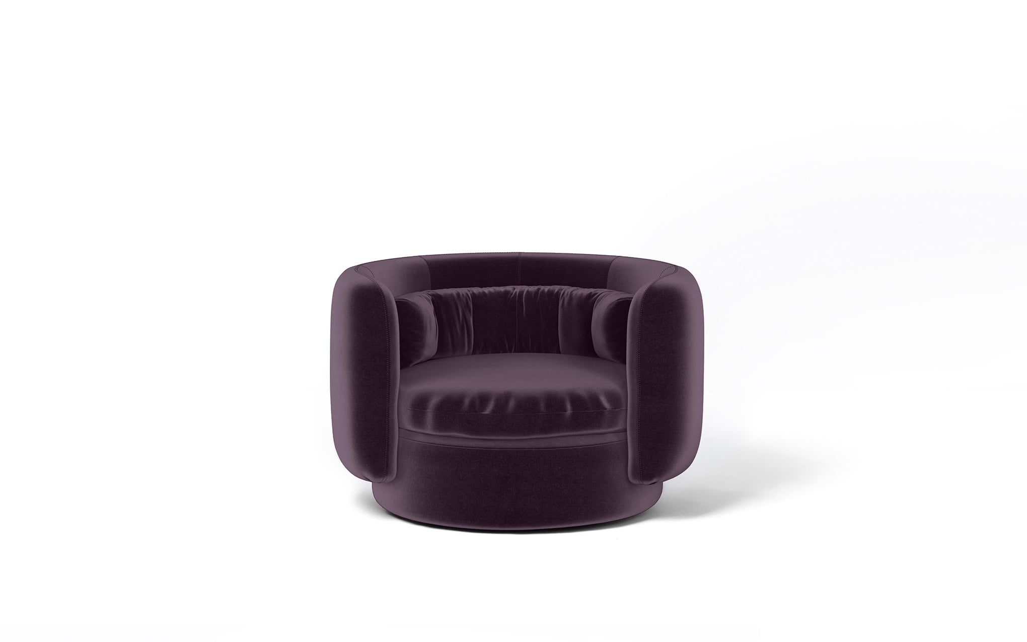 Group armchair with swivel base - informal