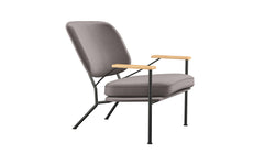 Orlando armchair with oak arms