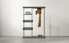 Bost open wardrobe - moss green