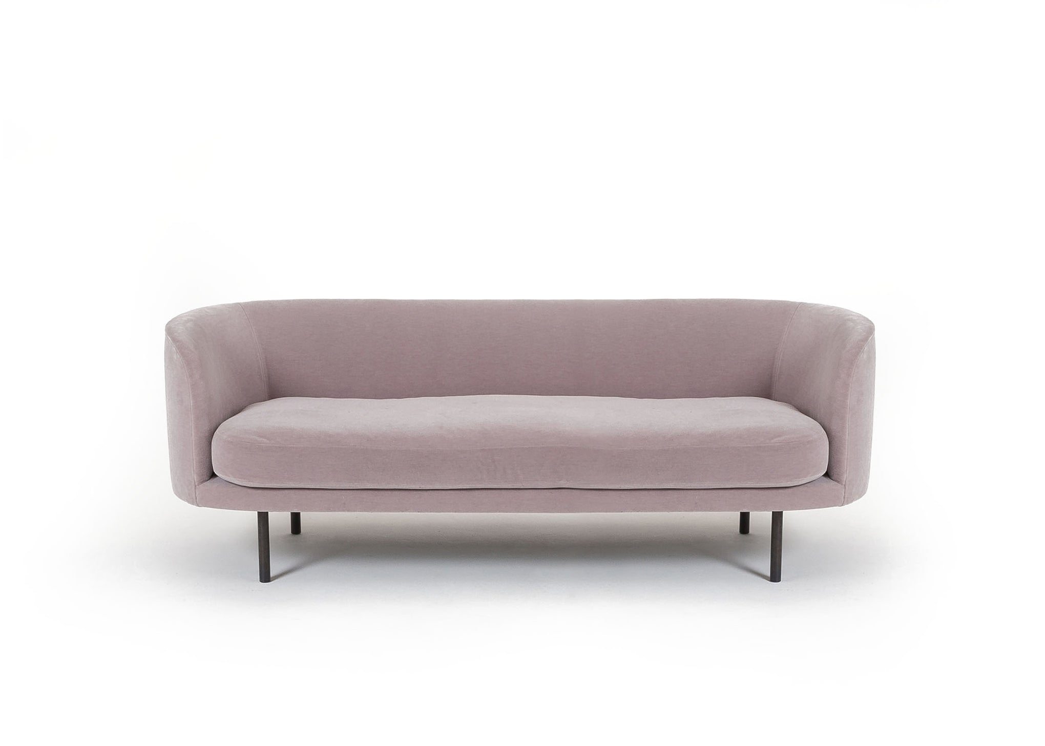 Continuous two seat sofa - bench cushion