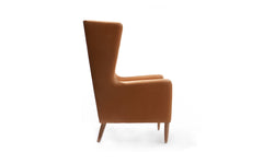 Wing 2 armchair - wooden legs