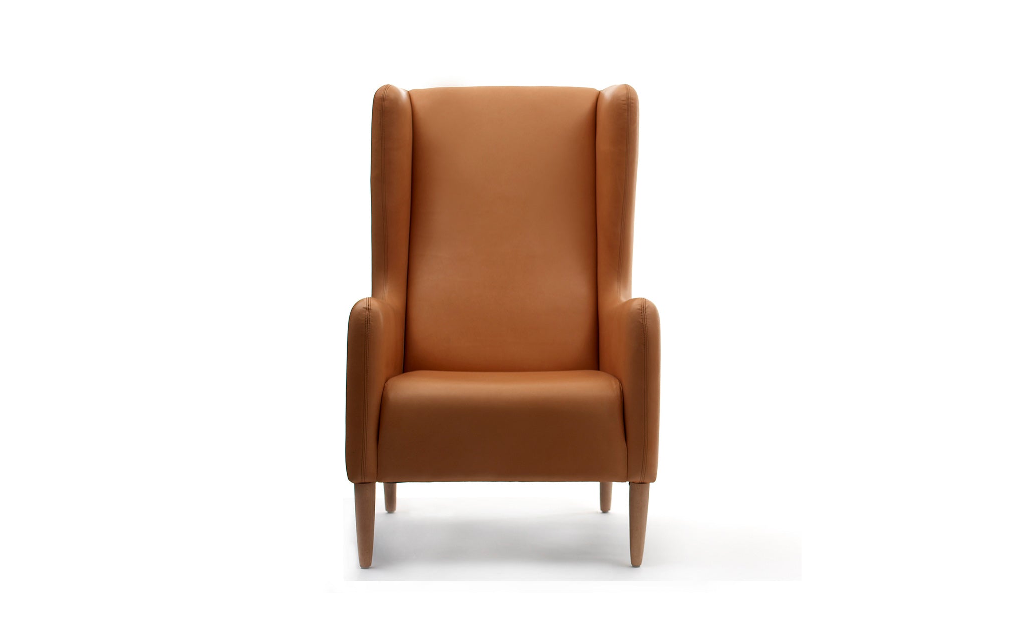 Wing 2 armchair - wooden legs