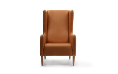 Wing 2 armchair - wooden legs